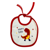 Red Happy Baby Bib